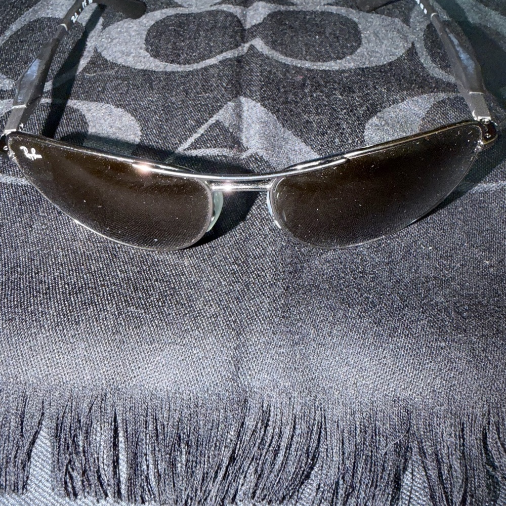 Ray-Ban Silver and Black Sunglasses